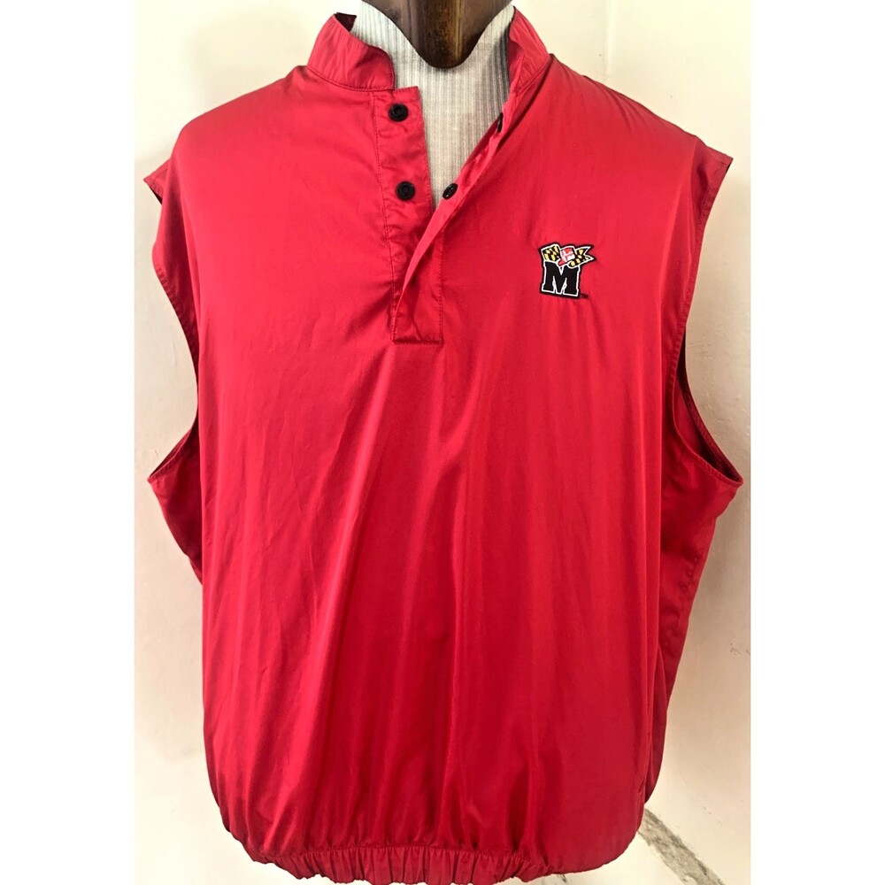 FootJoy FJ Golf Pullover 1/4 Snap Performance Vest Men's Size Large U Maryland